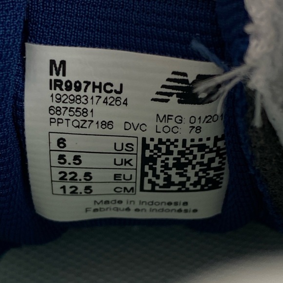 New Balance Kids 997H Running Athletic Shoe Sneakers Extremely Light Wear Sz 6 - Picture 10 of 13